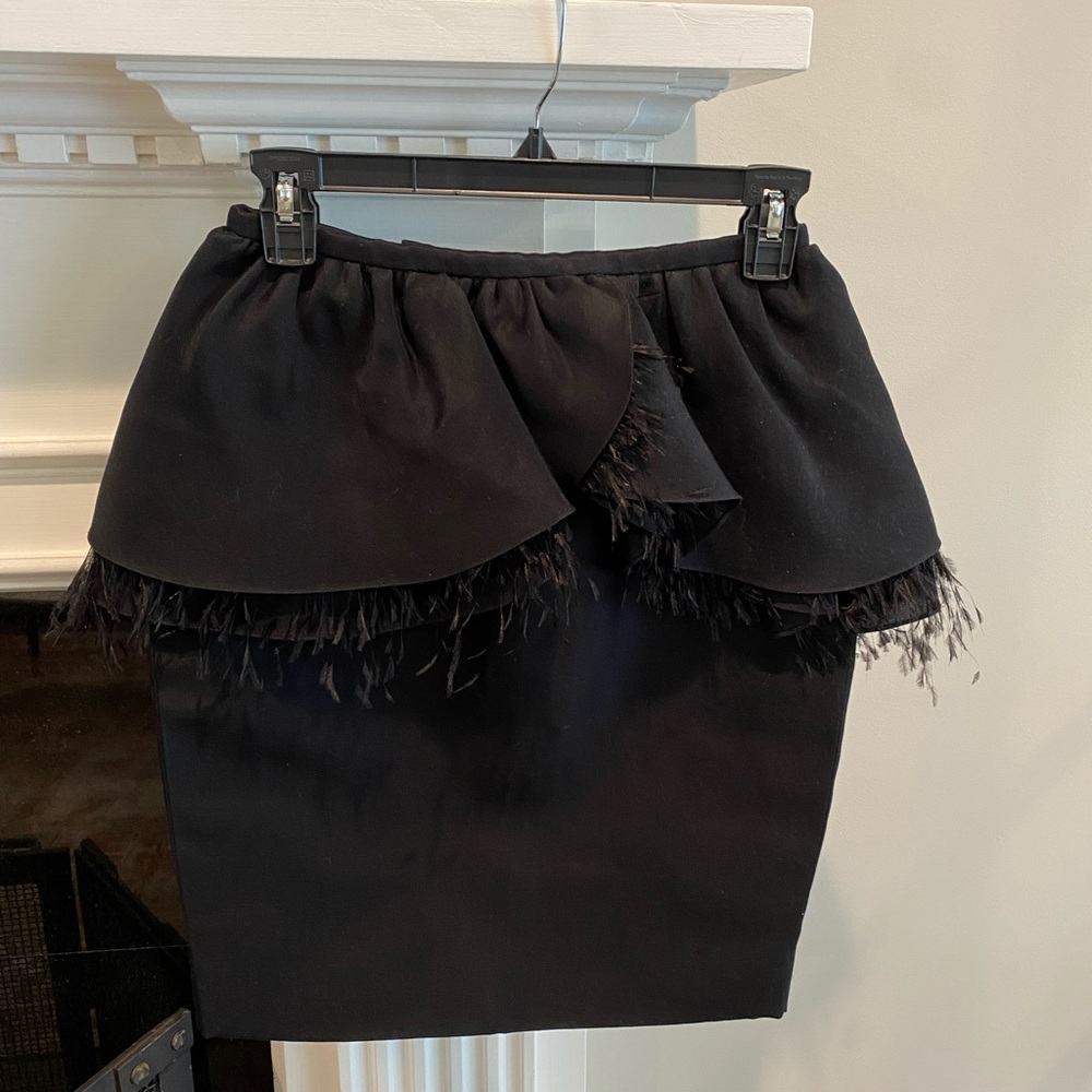 Jason Wu skirt with ostrich feathers